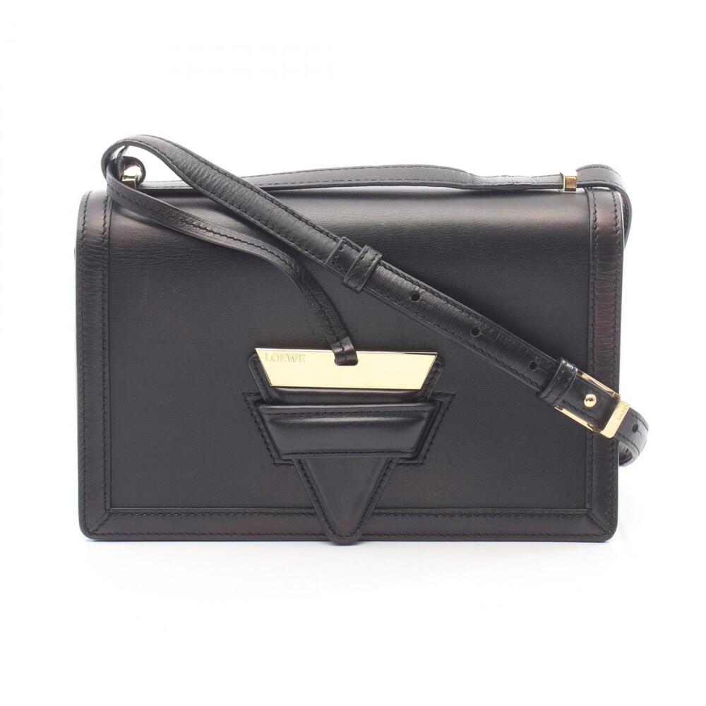 Loewe Barcelona Shoulder Bag/Handbag, Leather, Women's, Black